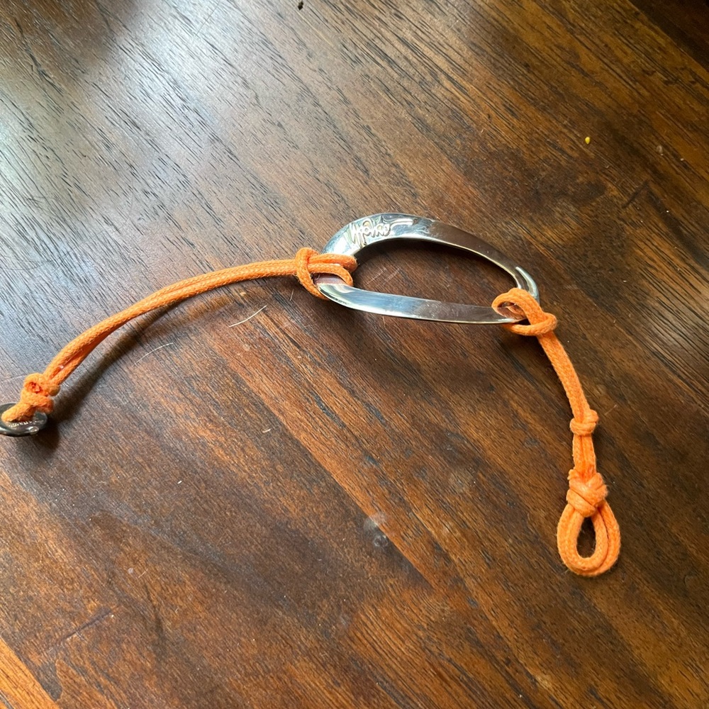 Ippolita Classico Sterling Silver & Orange Cord Bracelet-Excellent Condition! 💕